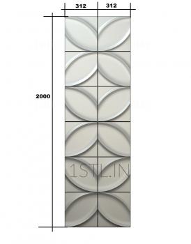 Geometrical panel (PGM_0109) 3D model for CNC machine